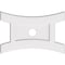 Ekena Millwork Haven Architectural Grade PVC Ceiling Medallion, 28"W x 18 5/8"H x 3"ID x 6"C x 1"P, One-Piece CMP28X18HN-03000 - alternate 1